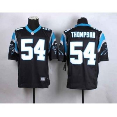 nike nfl jerseys carolina panthers 54 thompson black[Elite]