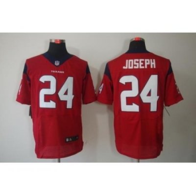 Nike Houston Texans 24 Johnathan Joseph Red Elite NFL Jersey