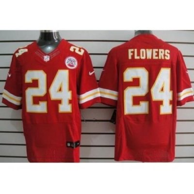 Nike Kansas City Chiefs 24 Brandon Flowers Red Elite NFL Jersey