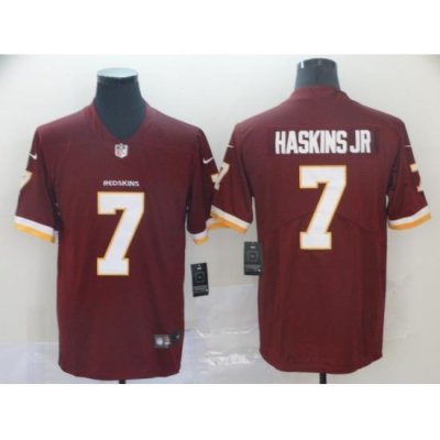 Nike Redskins 7 Dwayne Haskins Jr Burgundy Vapor Untouchable Limited Jersey