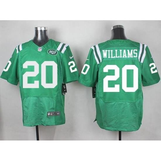 Nike Jets 20 Marcus Williams Green Mens Stitched NFL Elite Rush Jersey