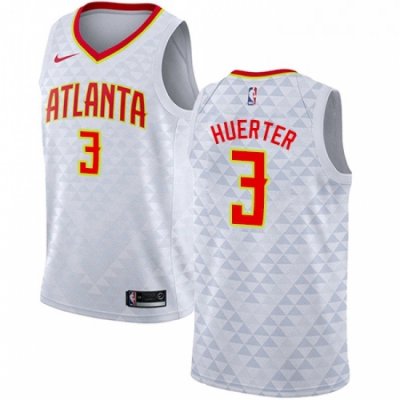 Youth Nike Atlanta Hawks 3 Kevin Huerter Swingman White NBA Jersey Association Edition