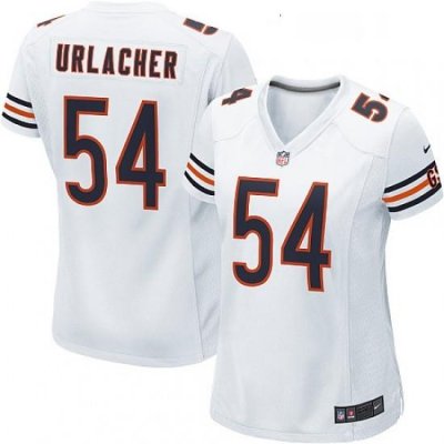 Womens Nike Chicago Bears 54 Brian Urlacher Game White NFL Jersey