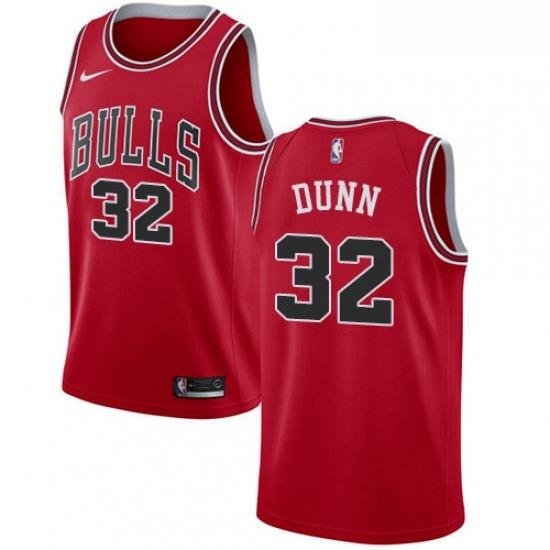 Youth Nike Chicago Bulls 32 Kris Dunn Swingman Red Road NBA Jersey Icon Edition