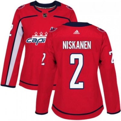 Womens Adidas Washington Capitals 2 Matt Niskanen Premier Red Home NHL Jersey