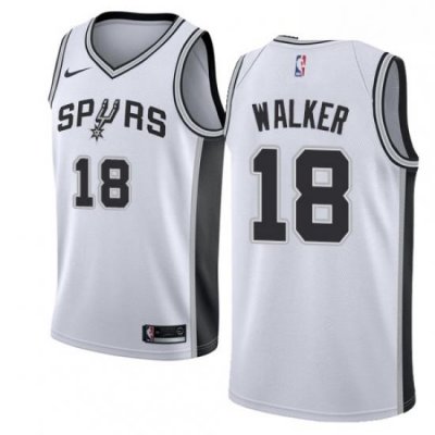 Womens Nike San Antonio Spurs 18 Lonnie Walker Swingman White NBA Jersey Association Edition