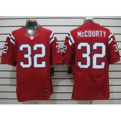 Nike NeW England Patriots 32 Devin Mccourty Red Elite NFL Jersey