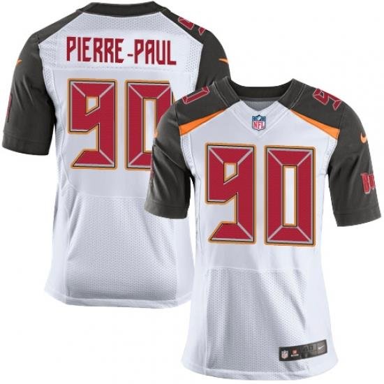 Nike Buccaneers #90 Jason Pierre Paul White Mens Stitched NFL New Elite Jersey