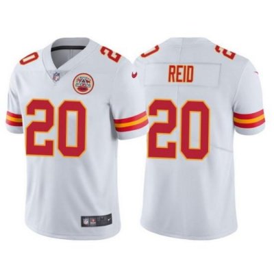 Men Kansas City Chiefs 20 Justin Reid White Vapor Untouchable Limited Stitched Football jersey