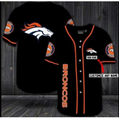 Customized Denver Broncos Baseball MLB Jersey