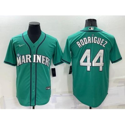 Men Seattle Mariners 44 Julio Rodriguez Ray Green Stitched MLB Cool Base Nike Jersey