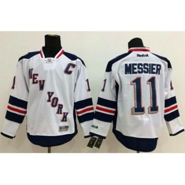 New York Rangers #11 Mark Messier White 2014 Stadium Series Stitched NHL Jersey