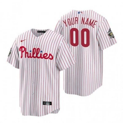 Men Women Youth Philadelphia Phillies Active Player Custom White 2022 World Series Cool Base Stitched Baseball Jersey