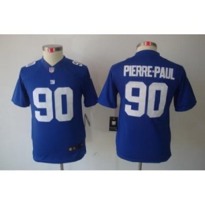 Youth Nike NeW York Giants 90 Pierre-Paul Blue Limited Jerseys