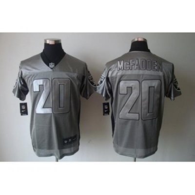 Nike Oakland Raiders 20 Darren Mcfadden Grey Elite ShadoW NFL Jersey