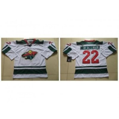 Minnesota Wild #22 Nino Niederreiter White Stitched NHL Jersey