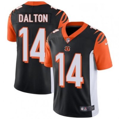 Youth Nike Cincinnati Bengals 14 Andy Dalton Elite Black Team Color NFL Jersey