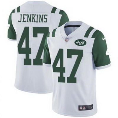 Nike Jets 47 Jordan Jenkins White Youth Vapor Untouchable Limited Jersey