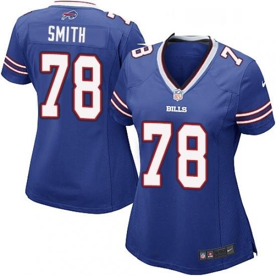 Womens Nike Buffalo Bills 78 Bruce Smith Game Royal Blue Team Color NFL Jersey