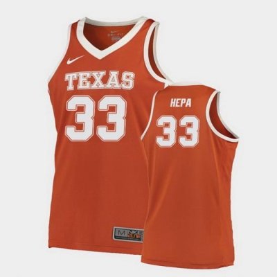 Texas Longhorns Kamaka Hepa Orange Road Men'S Jersey