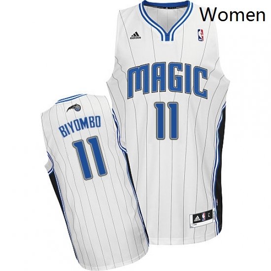 Womens Adidas Orlando Magic 11 Bismack Biyombo Swingman White Home NBA Jersey