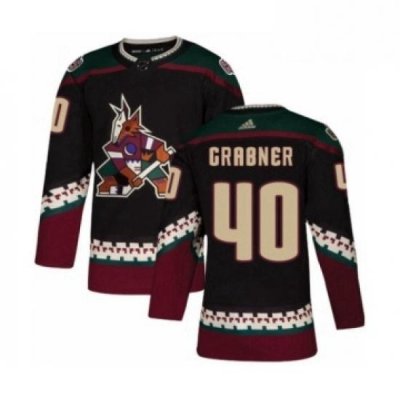 Mens Adidas Arizona Coyotes 40 Michael Grabner Premier Black Alternate NHL Jersey