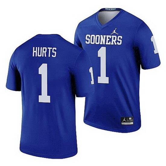 Oklahoma Sooners Jalen Hurts Blue Legend Men'S Jersey