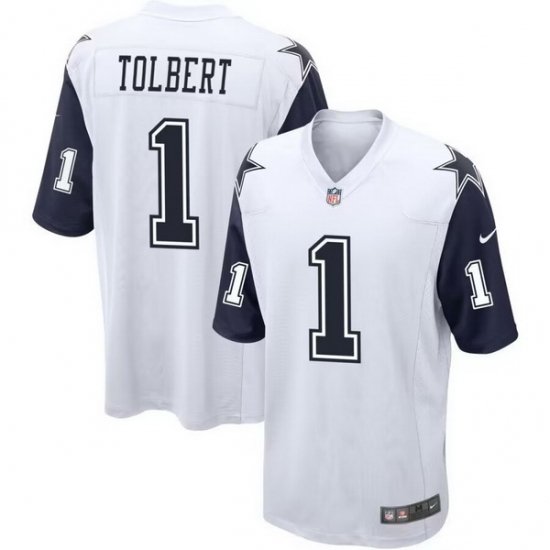 Dallas Cowboys 1 Jalen Tolbert Color Rush Vapor Limited Jersey