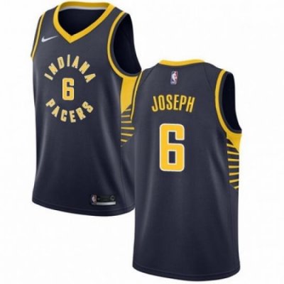 Mens Nike Indiana Pacers 6 Cory Joseph Swingman Navy Blue Road NBA Jersey Icon Edition