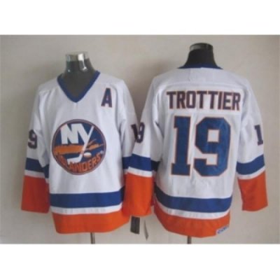 NHL New York Islanders 19 Trottier white jerseys