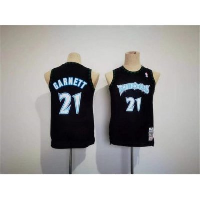 Youth Minnesota Timberwolves 21 Kevin Garnett Stitched Jersey