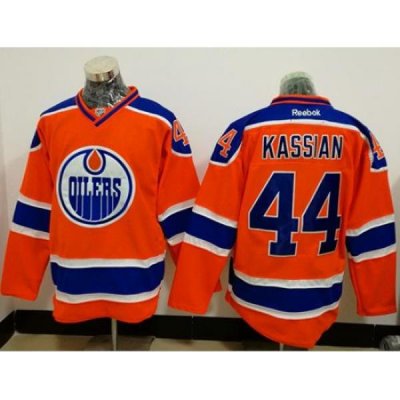 Oilers #44 Zack Kassian Orange Alternate Stitched NHL Jersey