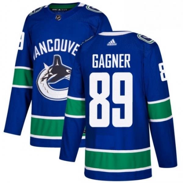 Youth Adidas Vancouver Canucks 89 Sam Gagner Premier Blue Home NHL Jersey