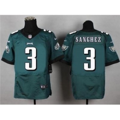 Nike Philadelphia Eagles 3 Mark Sanchez Green Elite NFL Jersey