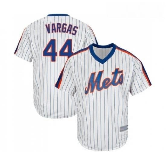 Mens NeW York Mets 44 Jason Vargas Replica White Alternate Cool Base Baseball Jersey