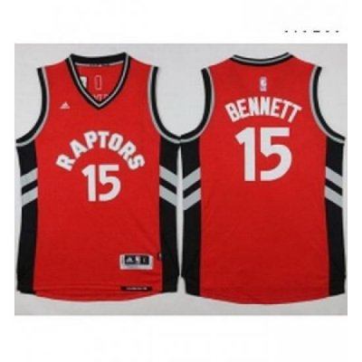 Raptors 15 Anthony Bennett Red Stitched NBA Jersey