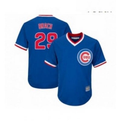 Youth Chicago Cubs 29 Brad Brach Authentic Royal Blue Cooperstown Cool Base Baseball Jersey