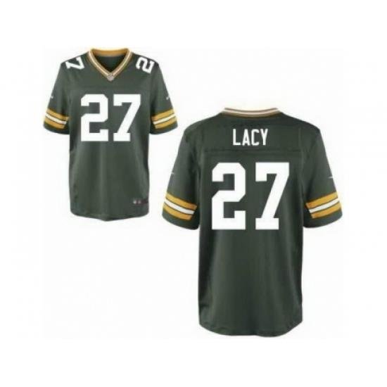 Nike Green Bay Packers 27 Eddie Lacy Green Elite NFL Jersey