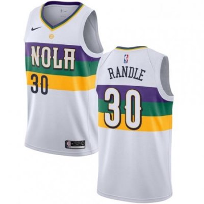 Womens Nike New Orleans Pelicans 30 Julius Randle Swingman White NBA Jersey City Edition