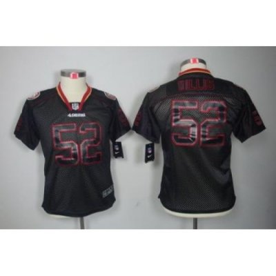 Youth Nike San Francisco 49ers #52 Patrick Willis Black[Lights Out ELITE Jerseys]