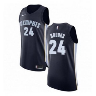 Youth Nike Memphis Grizzlies 24 Dillon Brooks Authentic Navy Blue Road NBA Jersey Icon Edition