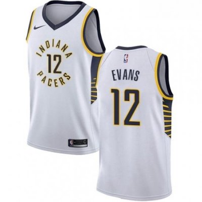 Womens Nike Indiana Pacers 12 Tyreke Evans Swingman White NBA Jersey Association Edition