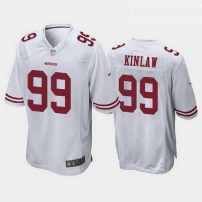 men javon kinlaw san francisco 49ers white game jersey