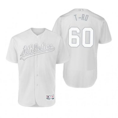 Oakland Athletics Tanner Roark T-Ro White 2019 Players Weekend MLB Jersey