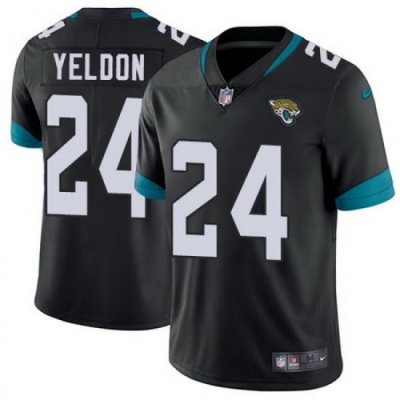 Nike Jaguars #24 T J Yeldon Black Alternate Mens Stitched NFL Vapor Untouchable Limited Jersey