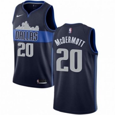 Mens Nike Dallas Mavericks 20 Doug McDermott Authentic Navy Blue NBA Jersey Statement Edition