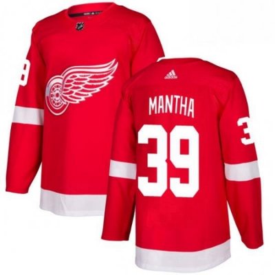 Mens Adidas Detroit Red Wings 39 Anthony Mantha Premier Red Home NHL Jersey