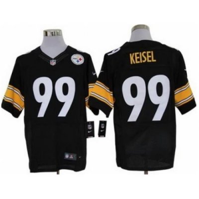 Nike Pittsburgh Steelers 99 Brett Keisel Black Elite NFL Jersey