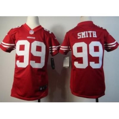 Youth Nike San Francisco 49ers #99 Aldon Smith White Nike NFL Jerseys