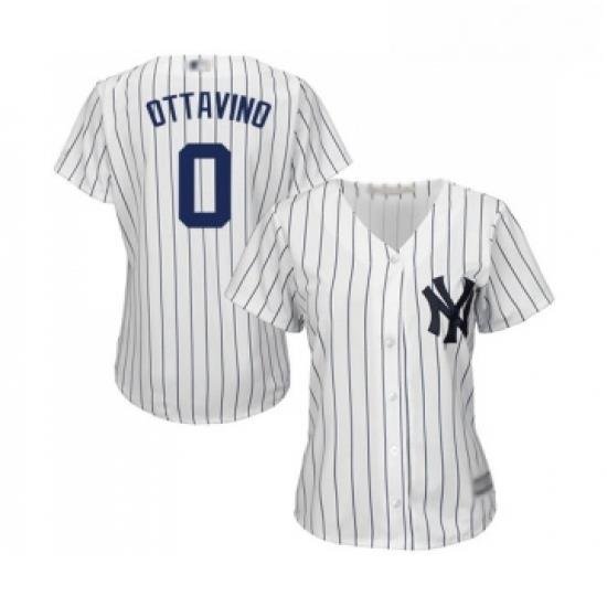 Womens New York Yankees 0 Adam Ottavino Authentic White Home Baseball Jersey